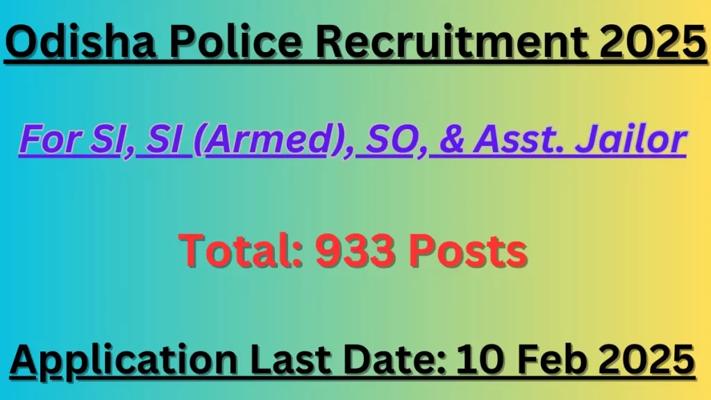 Odisha police recruitment